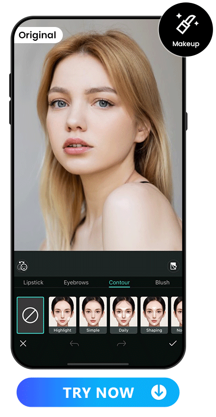 apply daily contour style to a woman's photo